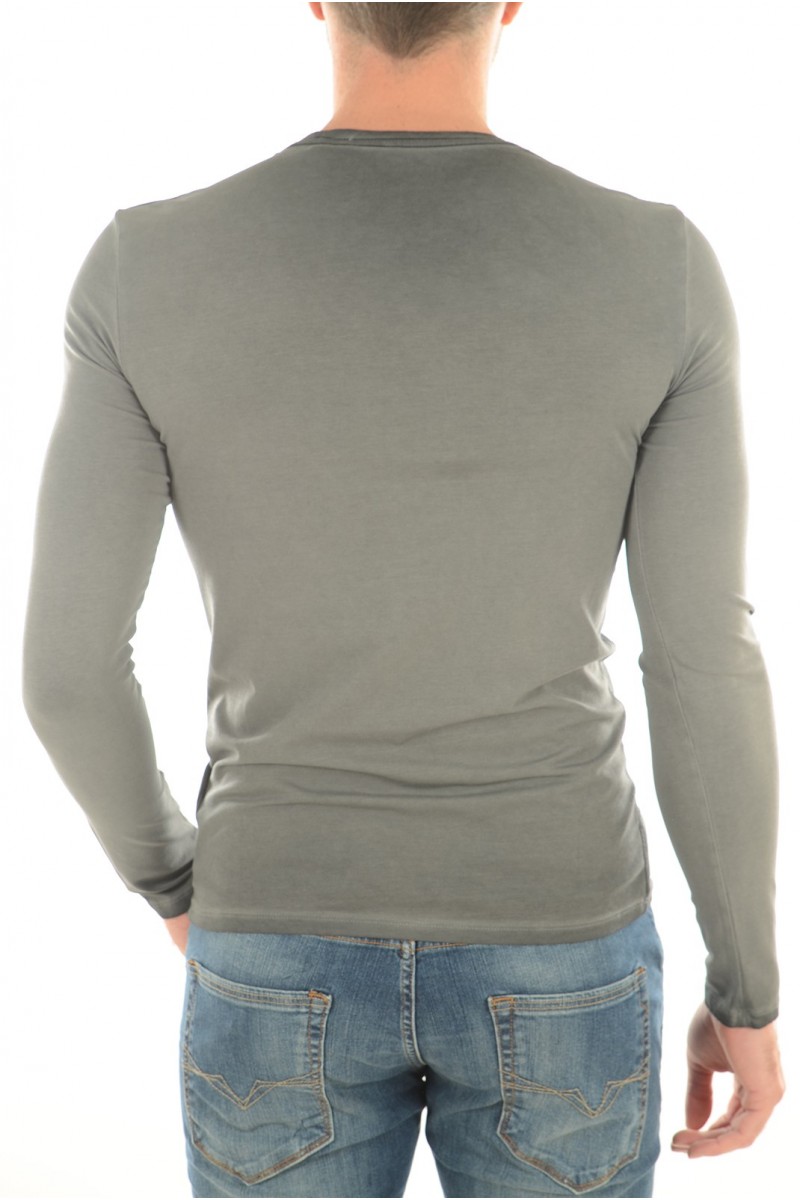 T shirt guess manches longues Homme M63I37 GRIS