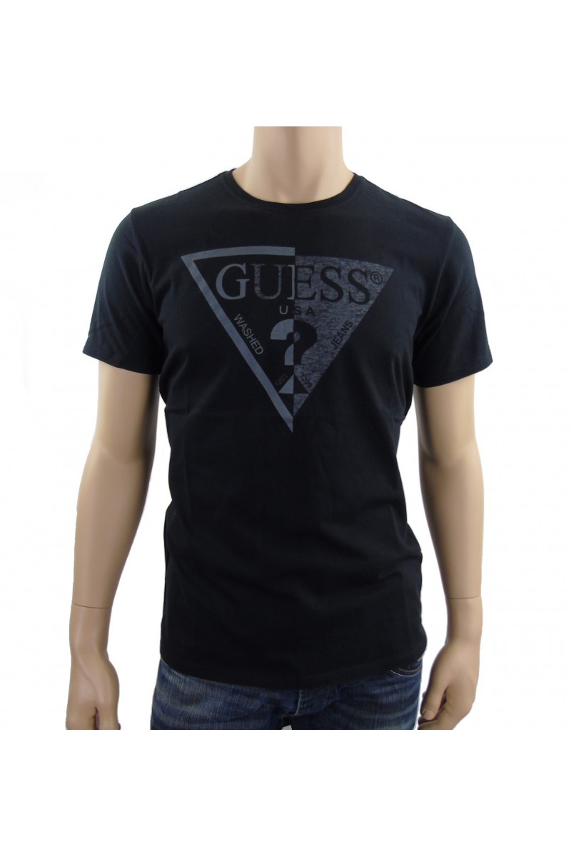 T shirt guess manches courtes Homme M62I40 Noir