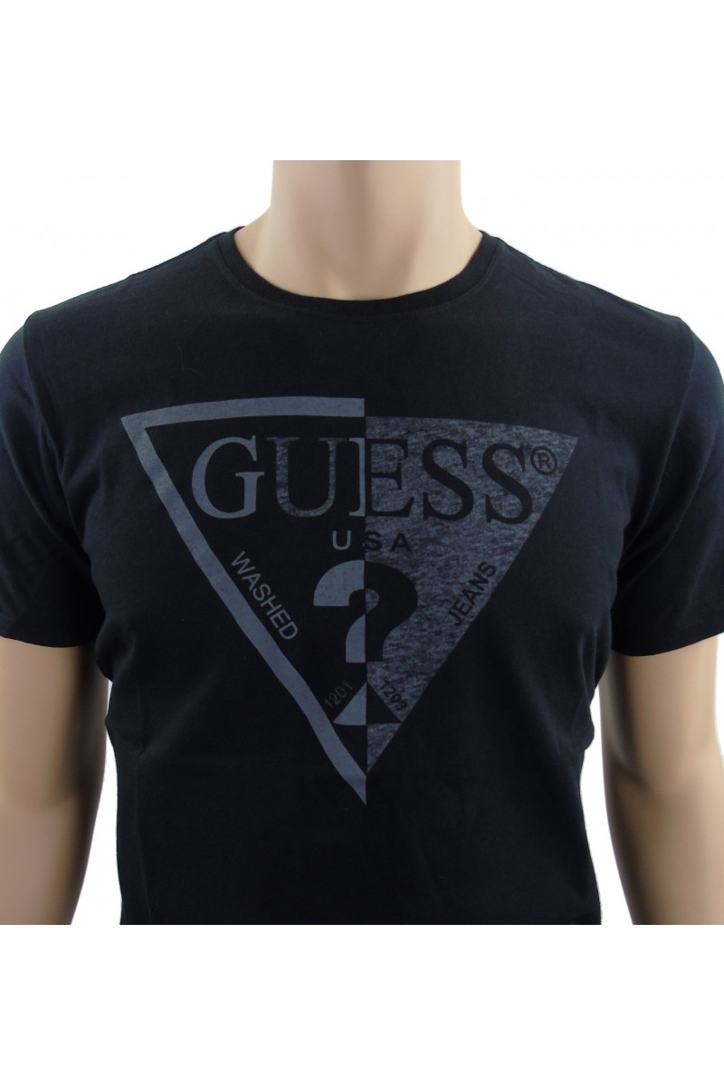 T shirt guess manches courtes Homme M62I40 Noir