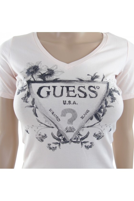 T shirt Guess manches courtes Femme W63I47 ROSE