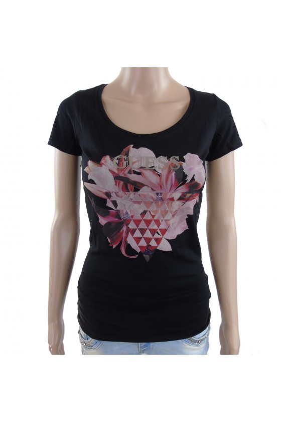 T shirt Guess manches courtes Femme W62I06 NOIR