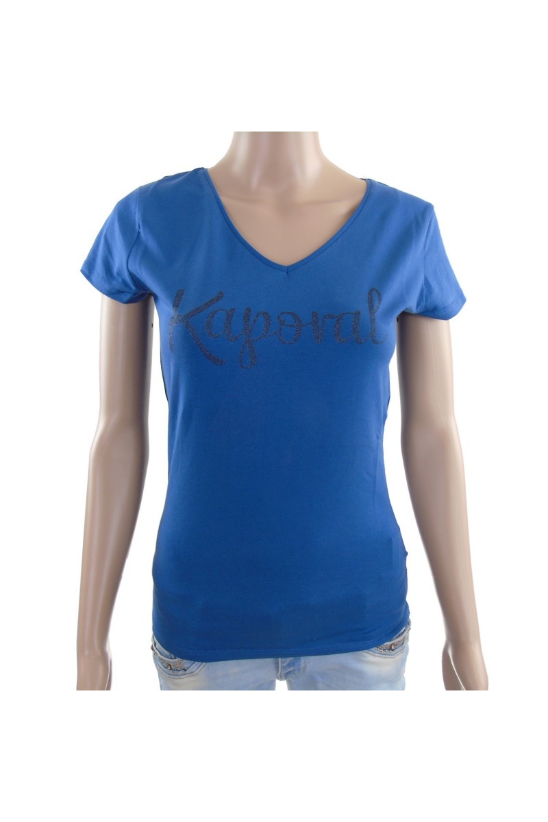 Tee shirt Kaporal manches courtes femme TODD Bleu