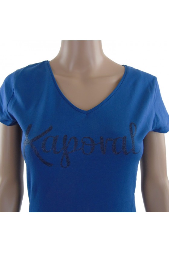 Tee shirt Kaporal manches courtes femme TODD Bleu