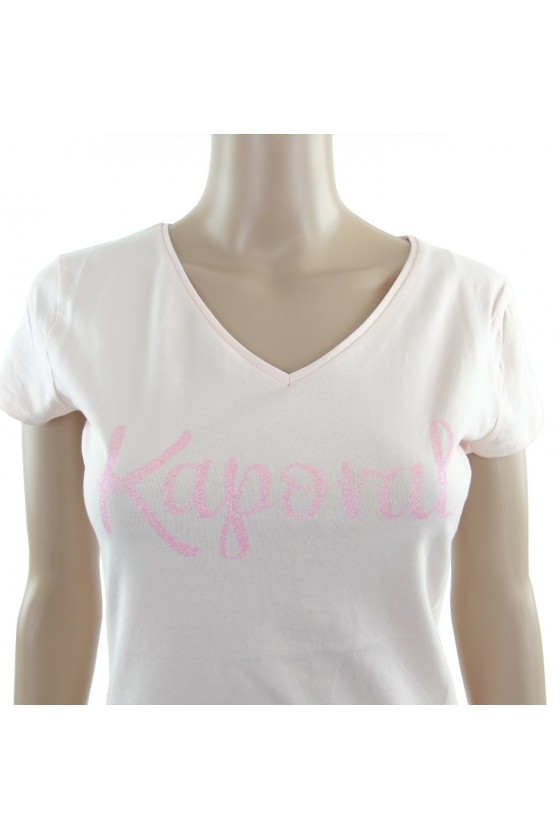 Tee shirt Kaporal manches courtes femme TODD Rose
