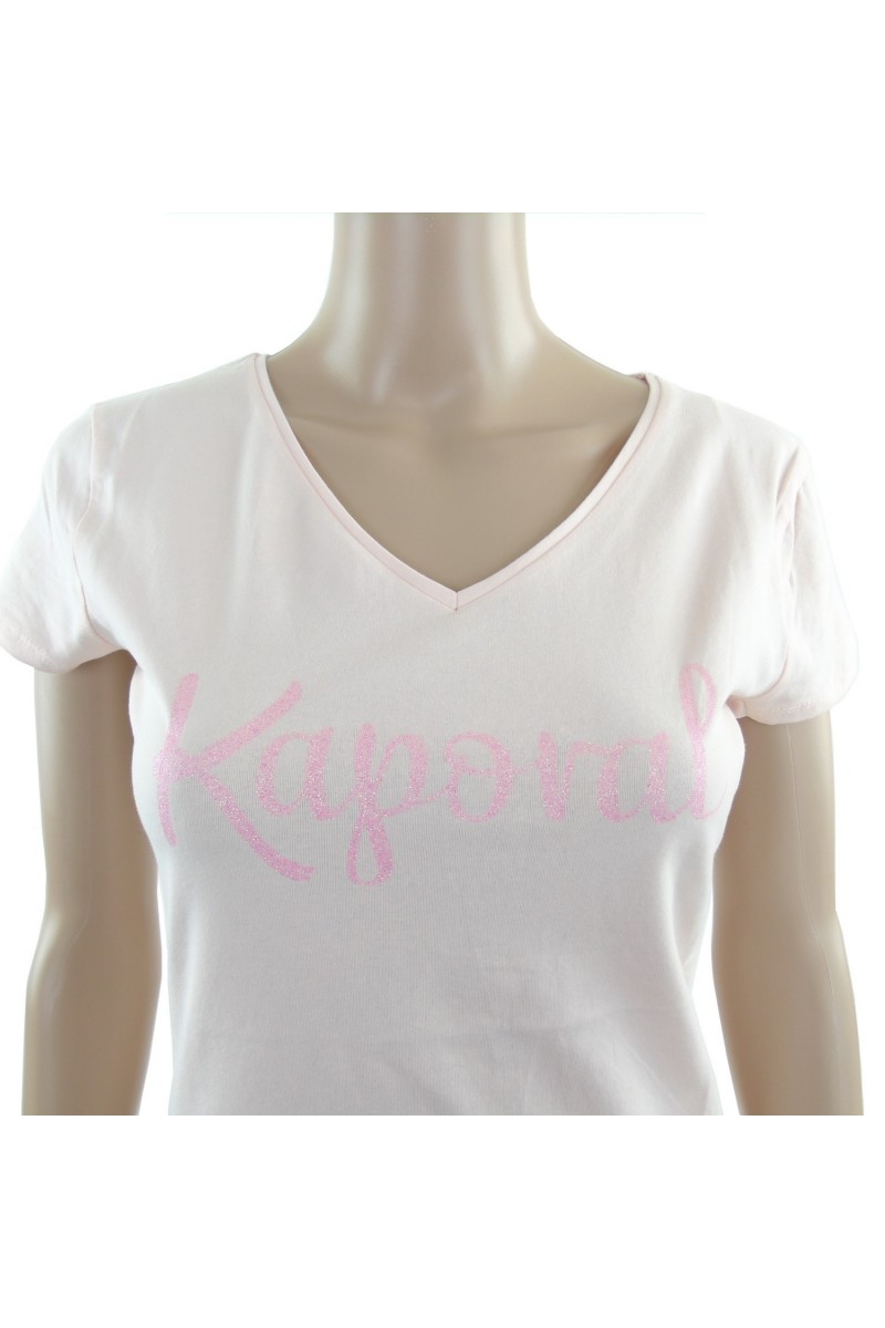 Tee shirt Kaporal manches courtes femme TODD Rose