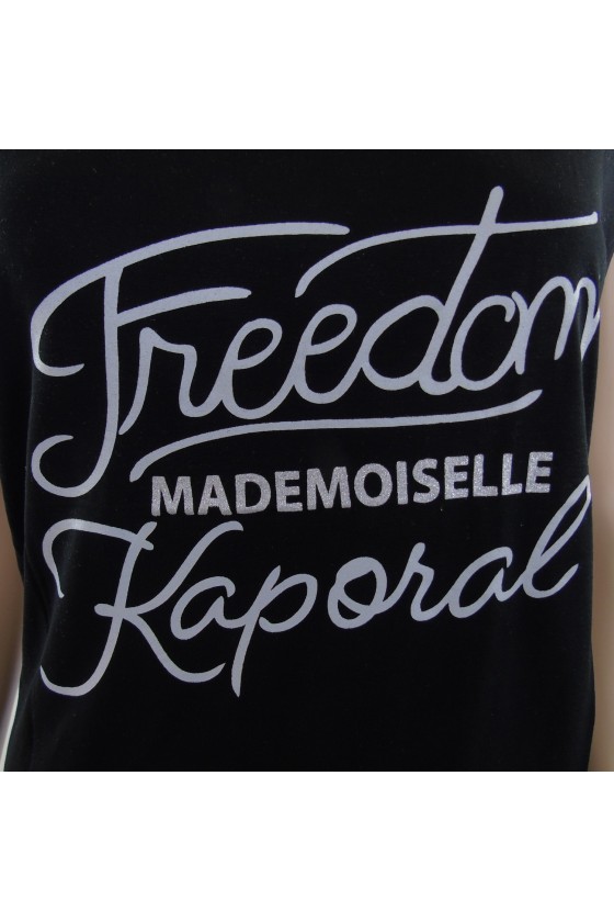 Tee shirt kaporal manches courtes  femme TIREX noir