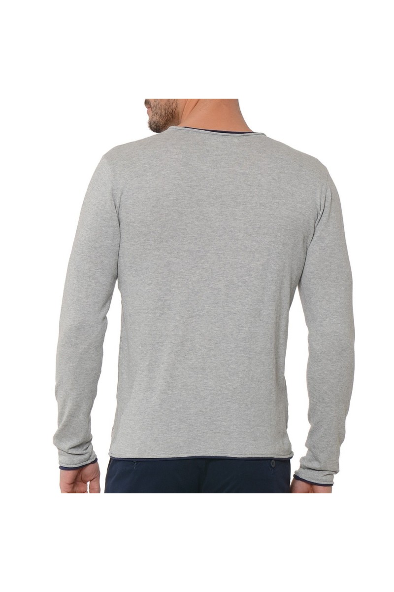 Pull fin kaporal Homme KERIN gris
