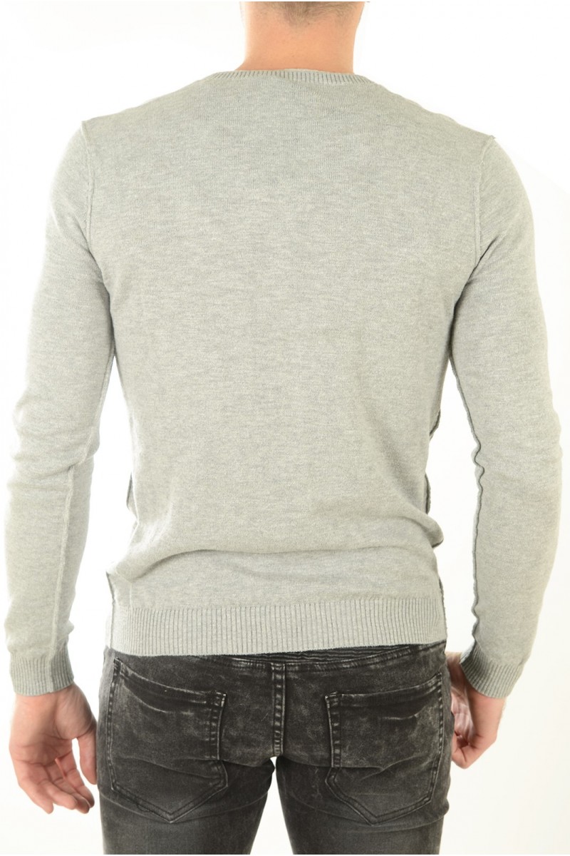 Pull kaporal homme ELMI Gris