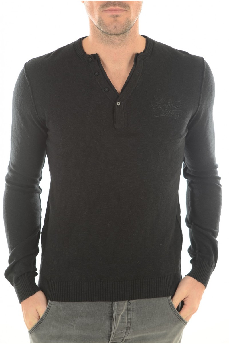 Pull kaporal homme ELMI Noir