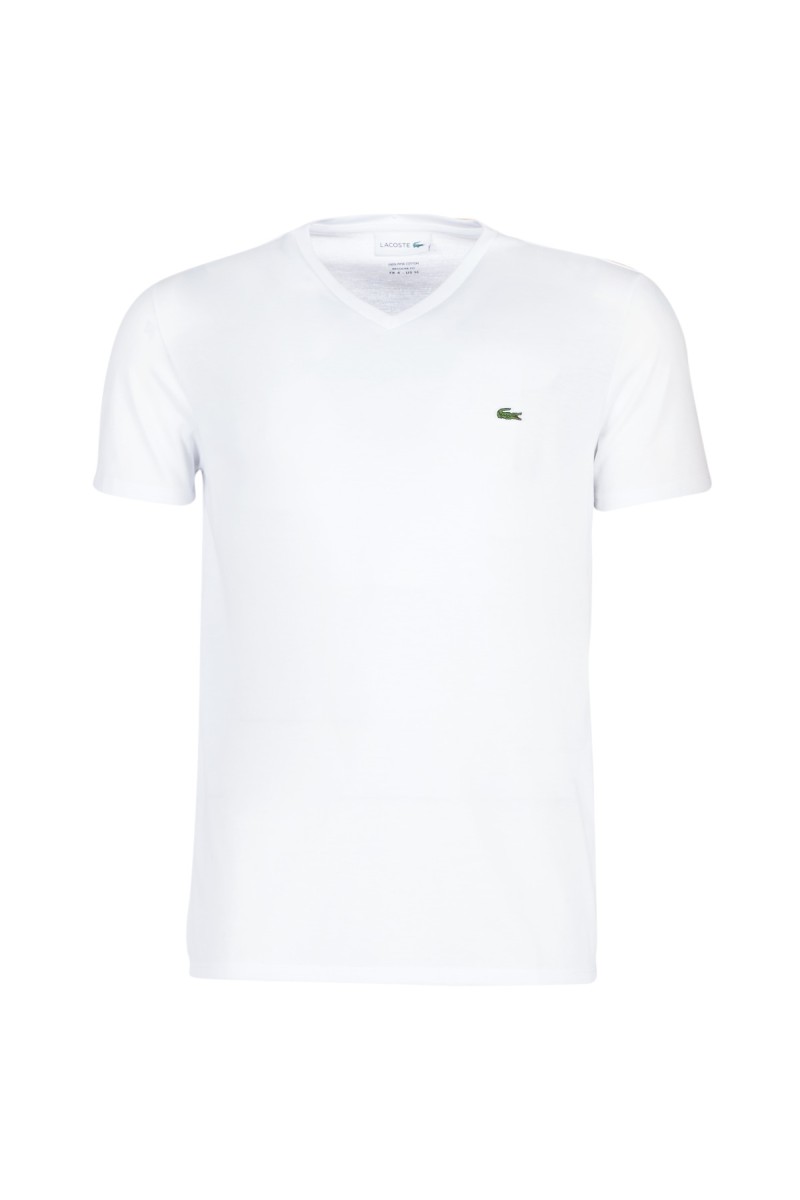 T-shirt hommes Lacoste TH6710 Blanc