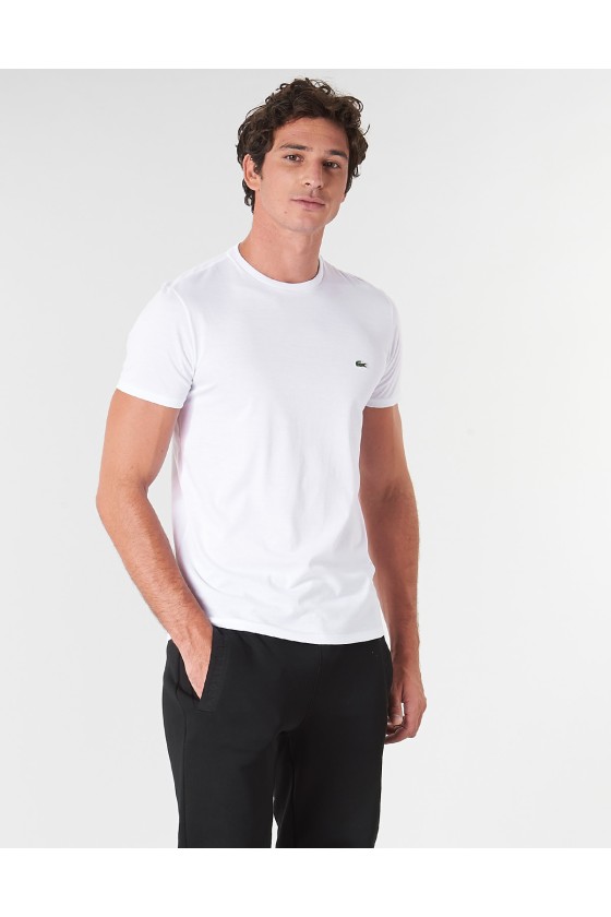 T-shirt hommes Lacoste TH6709 Blanc