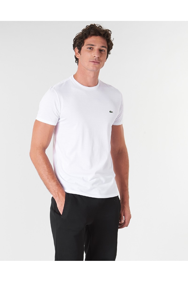 T-shirt hommes Lacoste TH6709 Blanc