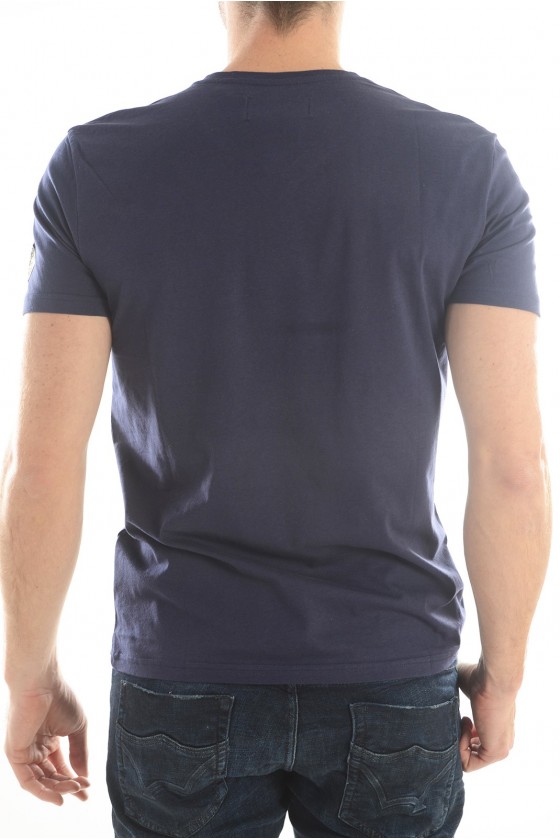 Tee shirt kaporal homme manches courtes FUPAM bleu