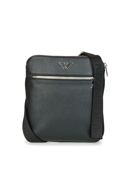 Sacoche hommes Emporio Armani BUSINESS FLAT MESSENGER BAG Noir