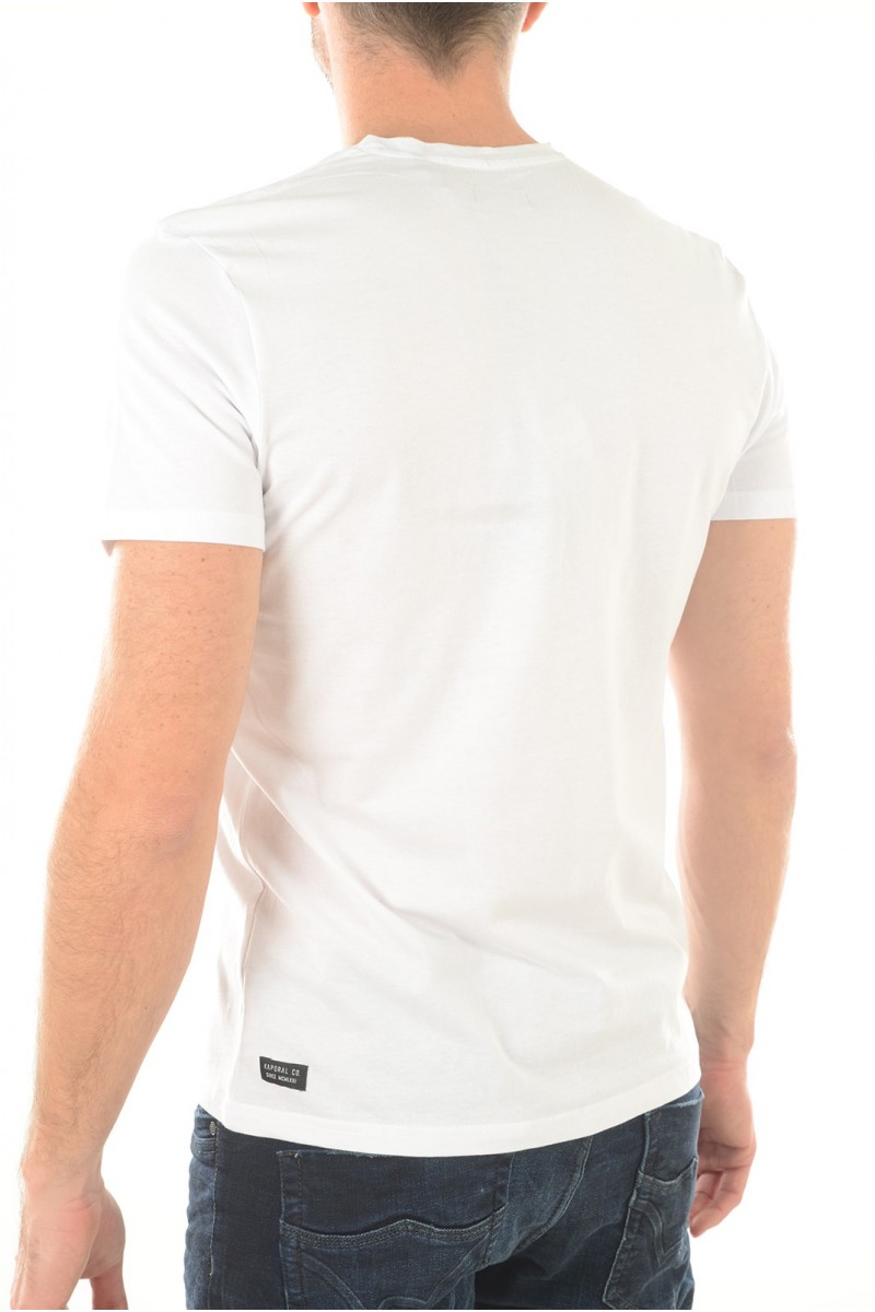 Tee shirt Kaporal homme manches courtes MAZZ Blanc