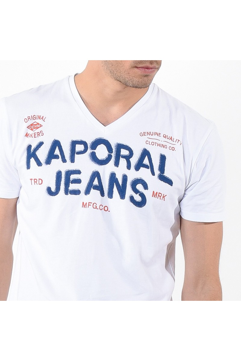 Tee shirt Kaporal manches courtes TROPI White