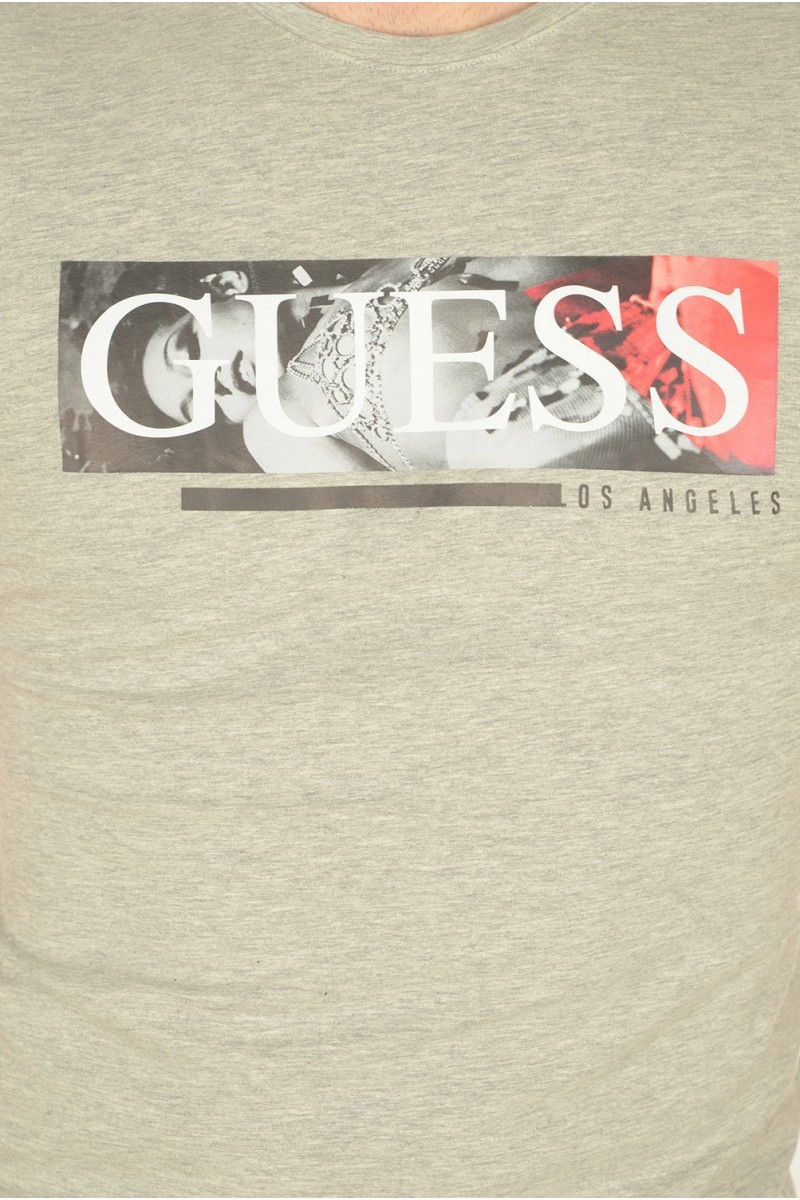 Tee shirt Guess manches courtes Homme M72I28 Gris