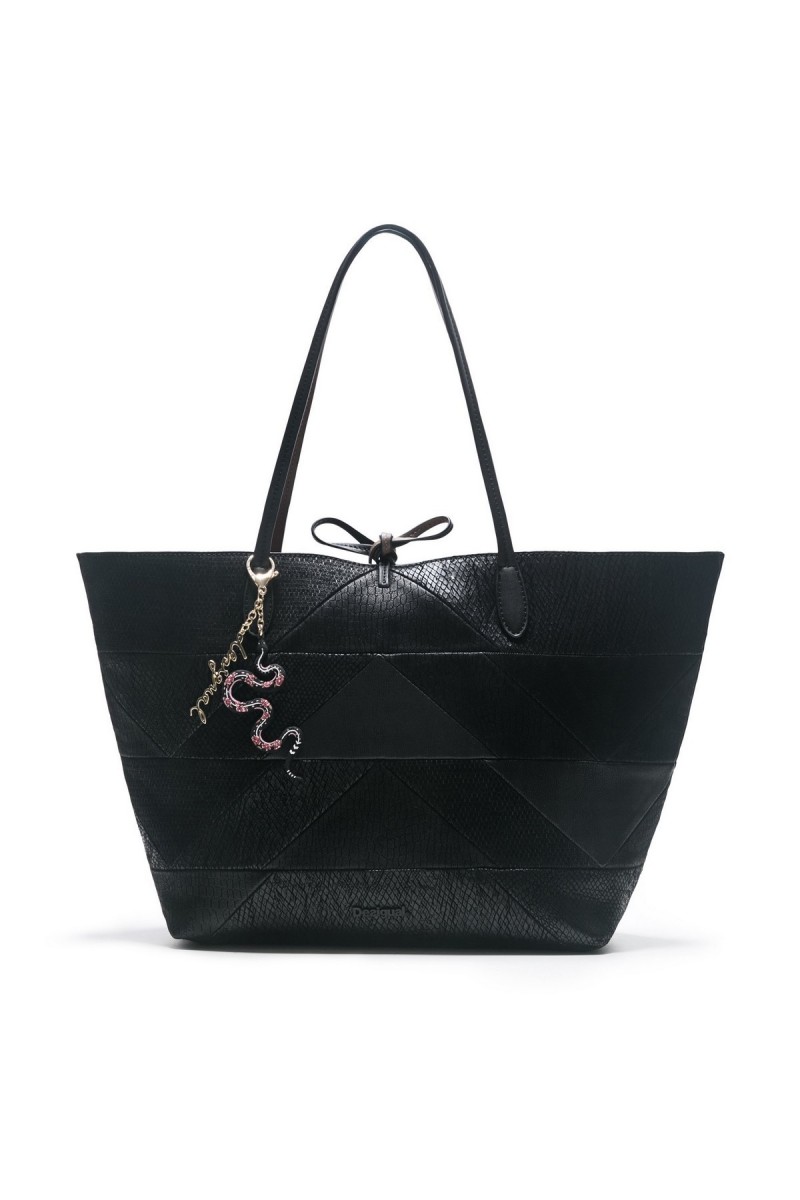 Sac desigual shopper réversible Capri Snake Patch 17WAXPDF/2000