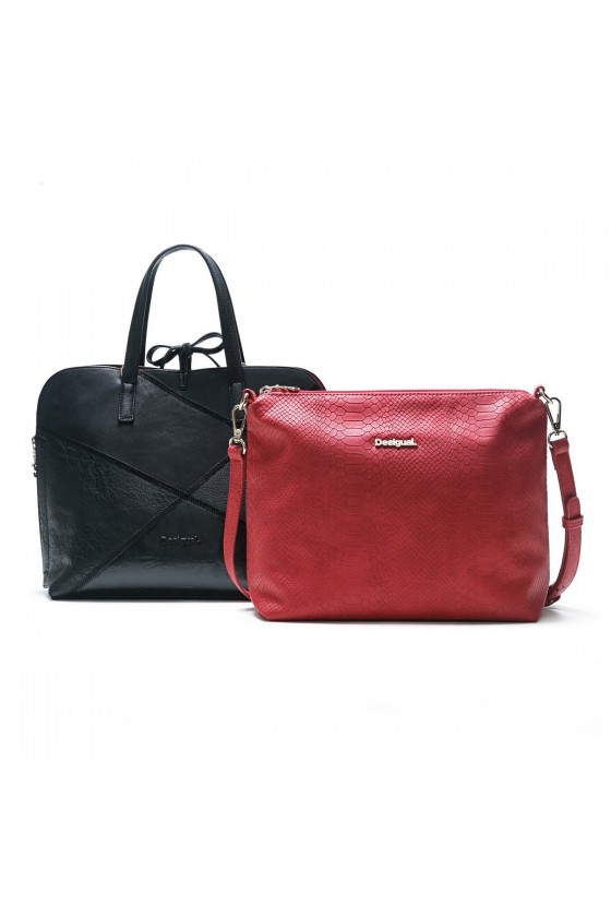 Sac Désigual réversible Hamar Cougar 17WAXPRG noir/rouge