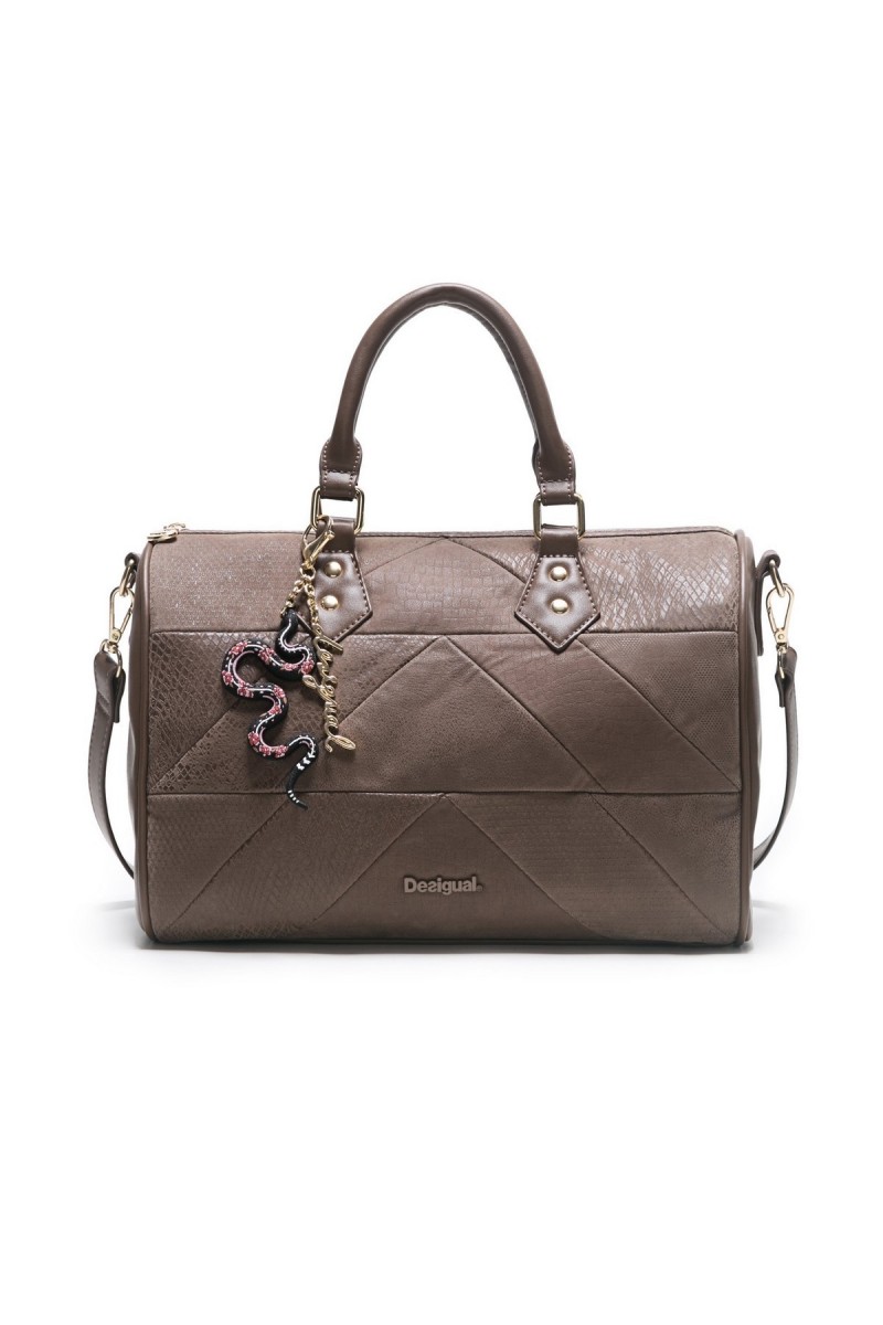 Sac Desigual Bowling Snake Patch 17WAXPJN marron