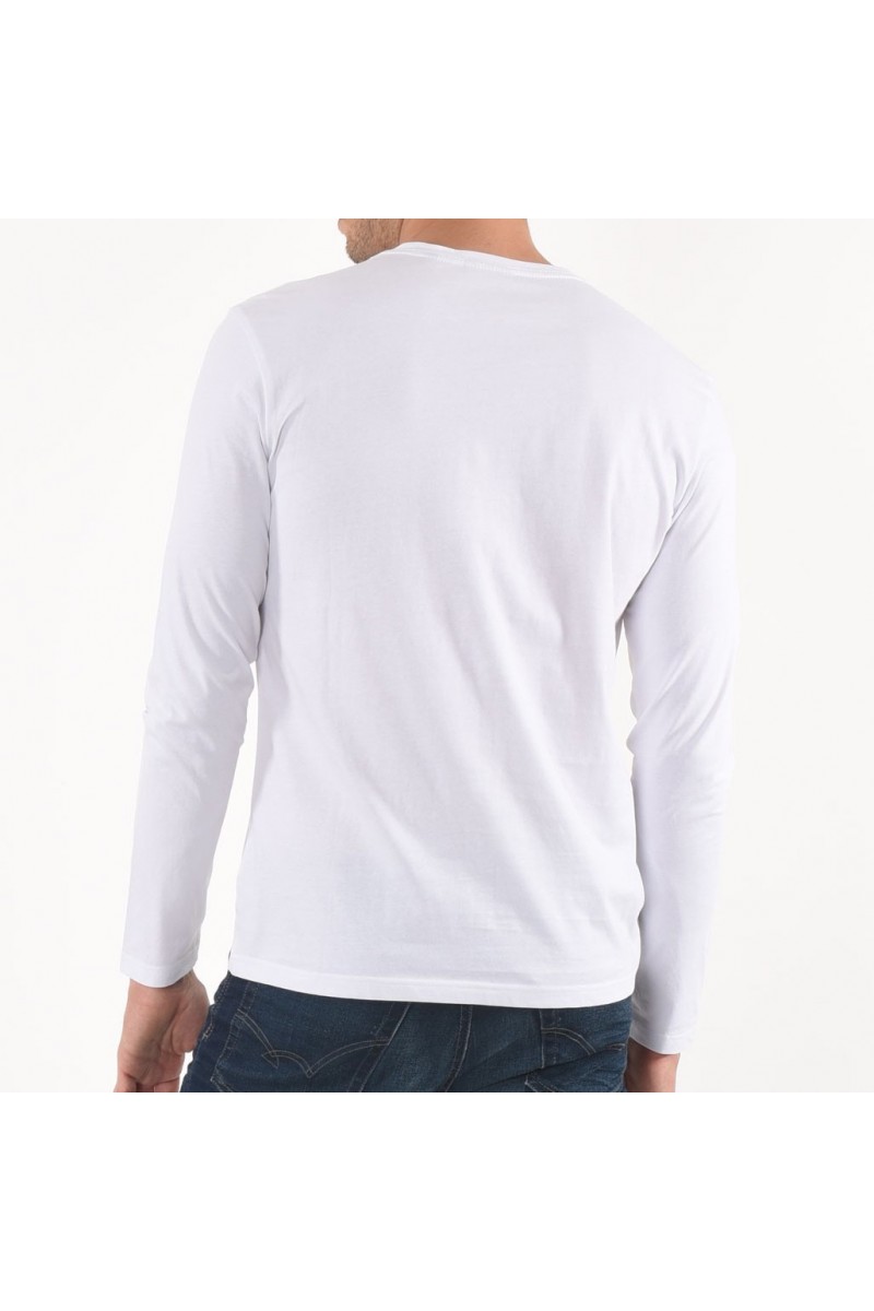 Tee shirt Kaporal homme manches longues Mark white