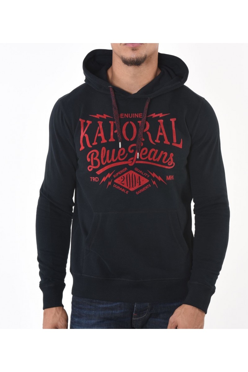 Sweat-shirt à capuche kaporal homme MIKKY BLACK