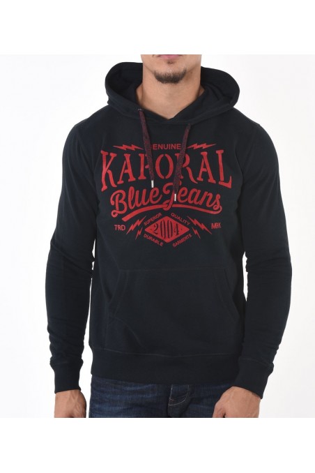 Sweat-shirt à capuche kaporal homme MIKKY BLACK