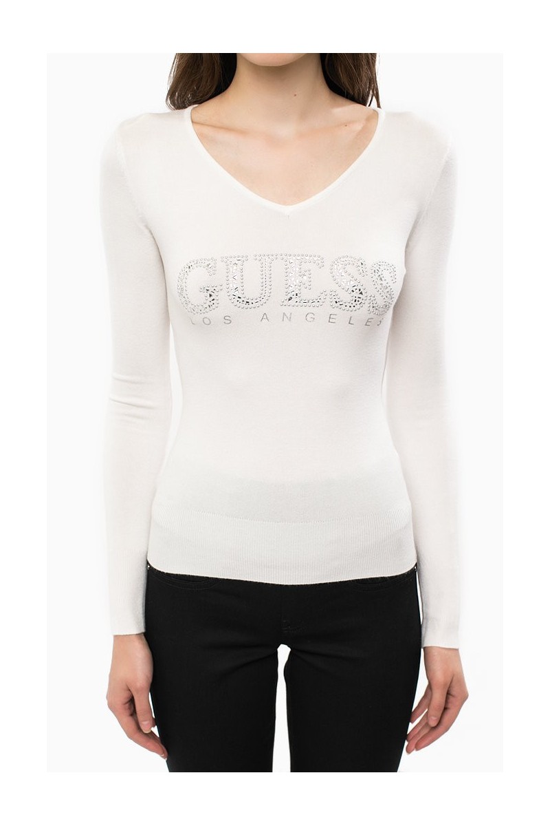 Pull Guess femme W73R83 Blanc