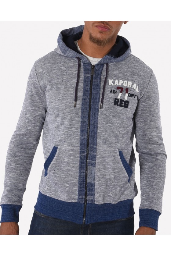 Sweat zippé a capuche Kaporal Galup navy