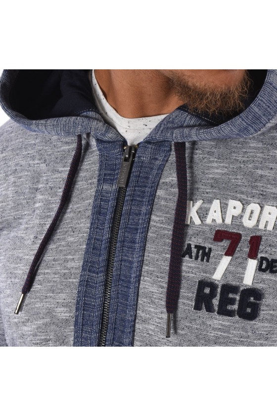 Sweat zippé a capuche Kaporal Galup navy