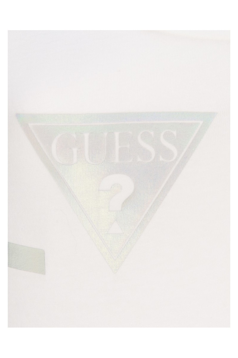 Tee shirt guess femme manches courtes W51I05 Blanc