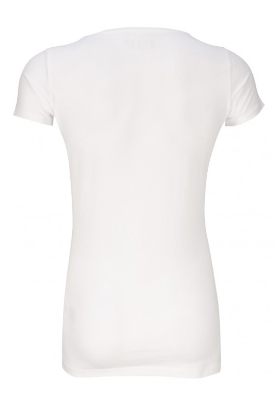 Tee shirt guess femme manches courtes W51I05 Blanc