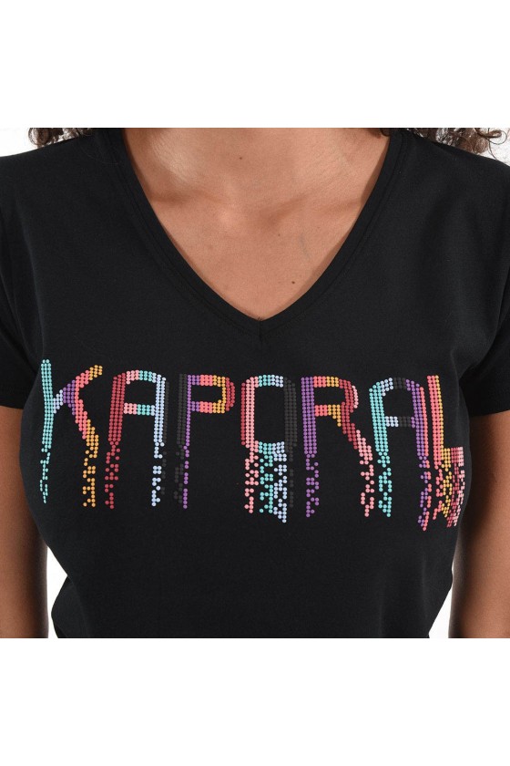 Tee shirt Kaporal manches courtes Hanna Black