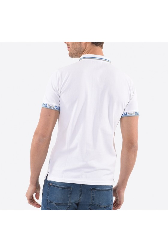 Polo Kaporal manches courtes homme SAIKO WHITE