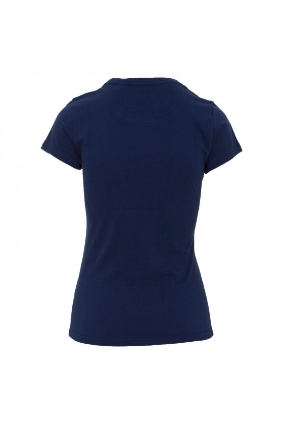 T shirt Superdry manches courtes femme Stacker Infill G10006HQDS Bleu