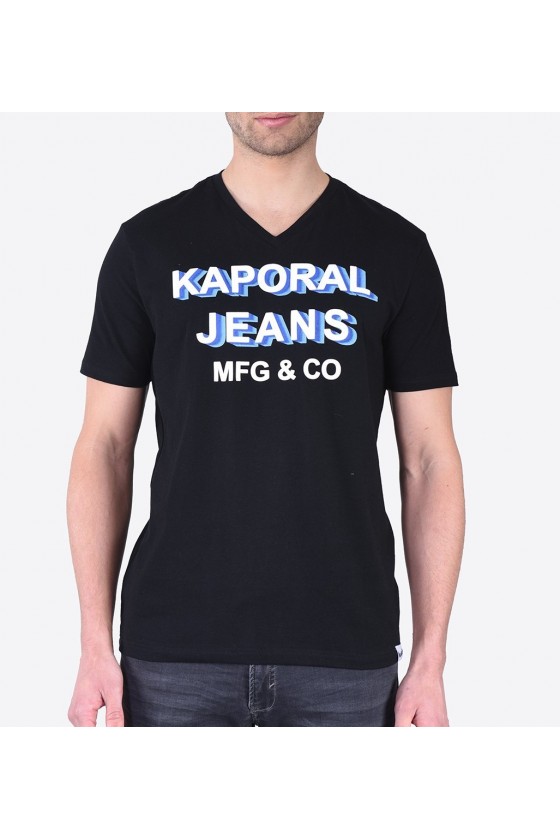 T shirt Kaporal manches courtes homme LOLY Black