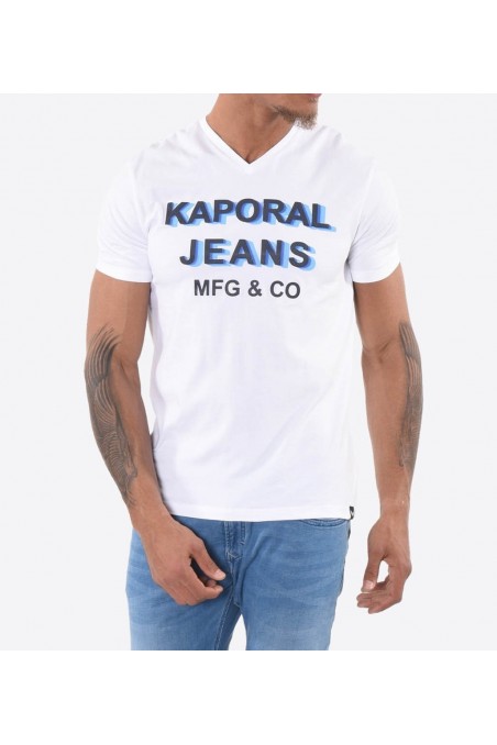 T shirt Kaporal manches courtes homme LOLY White