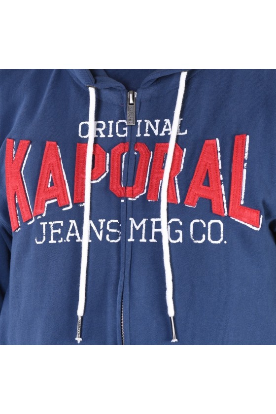 Sweat zippé a capuche Kaporal homme LETAN blue us