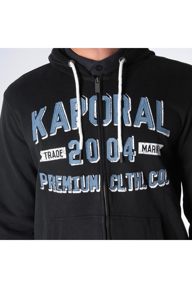 Sweat zippé a capuche Kaporal homme BONZA black