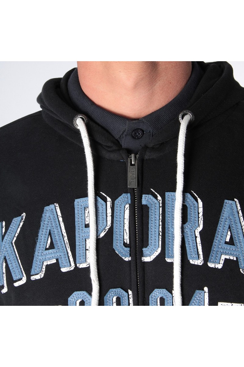 Sweat zippé a capuche Kaporal homme BONZA black