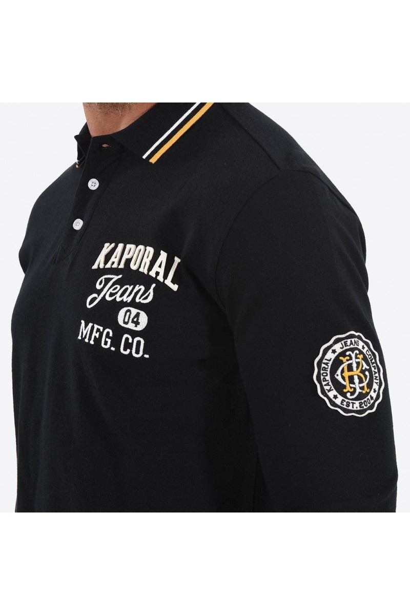 Polo Kaporal manches longues homme LIDRA black