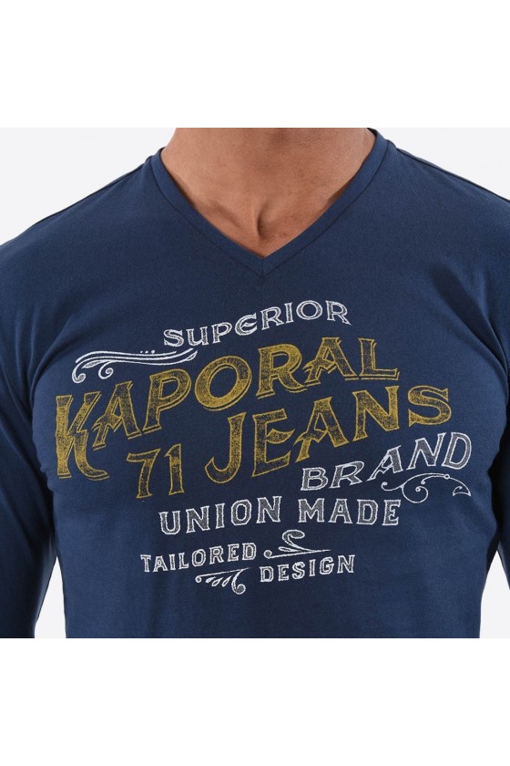 T shirt Kaporal manches longues DUNE blue us