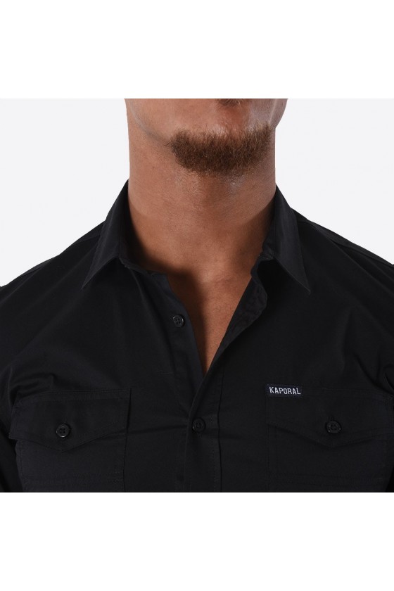 Chemise Kaporal manches longues homme LOGGY black