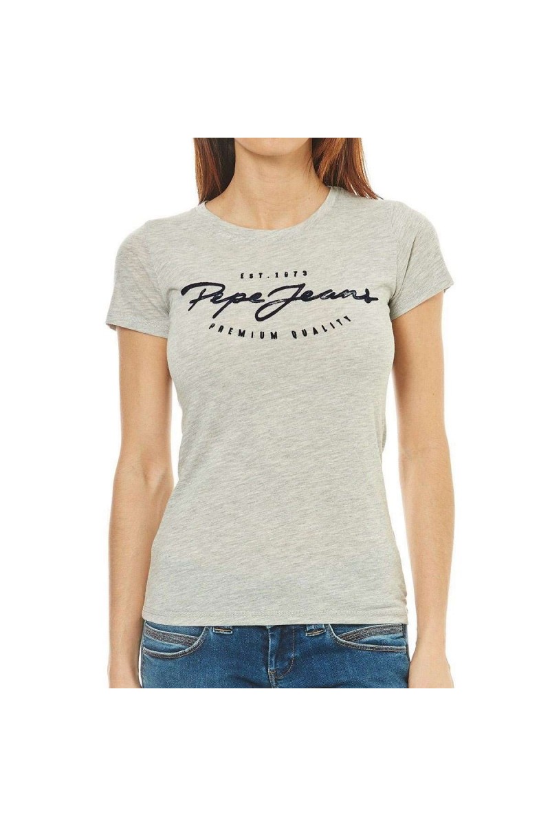 T shirt pepe jeans manches courtes femme CHARLEEN PL502825 Grey