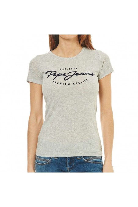 T shirt pepe jeans manches courtes femme CHARLEEN PL502825 Grey