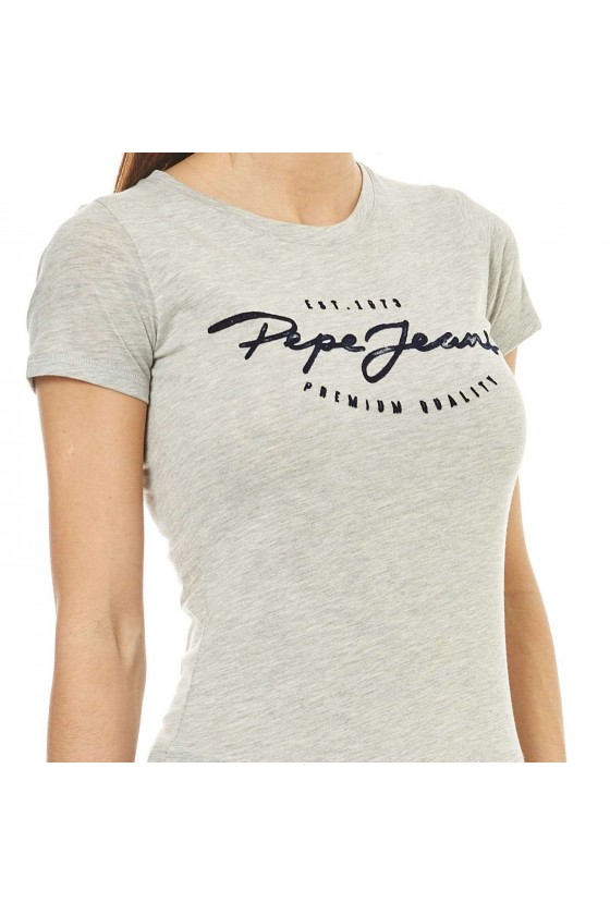 T shirt pepe jeans manches courtes femme CHARLEEN PL502825 Grey