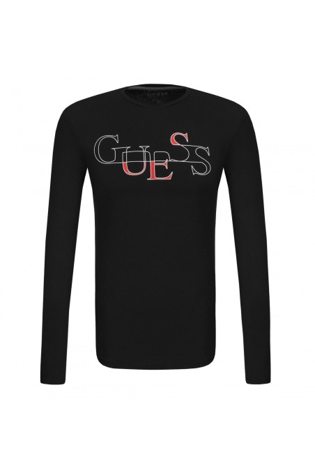 T shirt Guess manches longues homme M81I06 A996 Noir