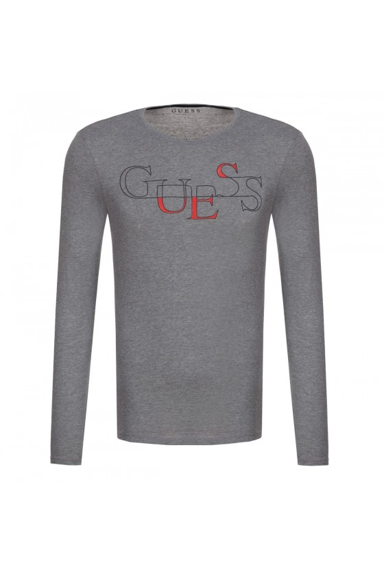 T shirt Guess manches longues homme M81I06 M92 Gris