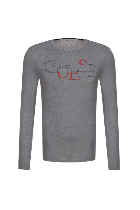 T shirt Guess manches longues homme M81I06 M92 Gris