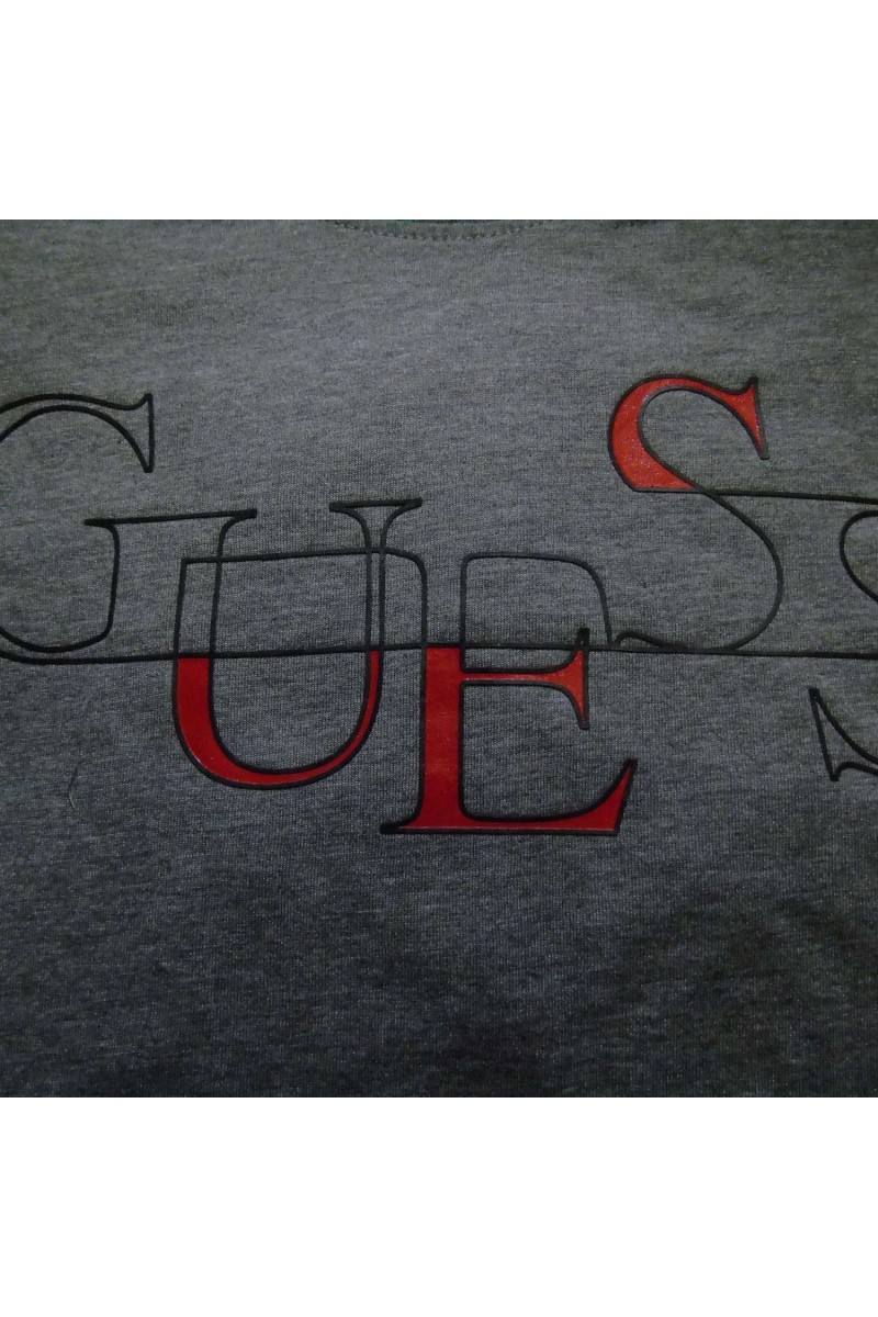 T shirt Guess manches longues homme M81I06 M92 Gris